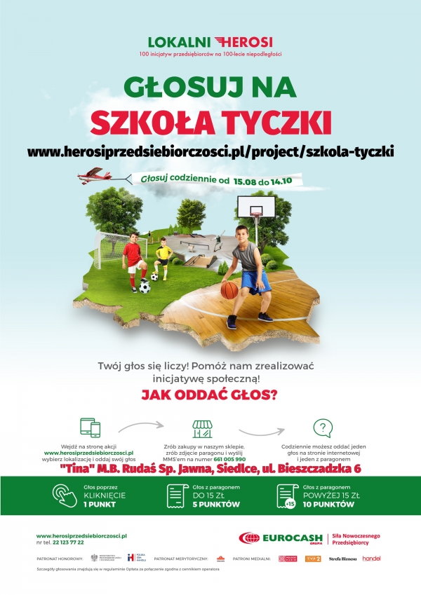 Szkoła tyczki w Siedlcach dzięki Waszym głosom
